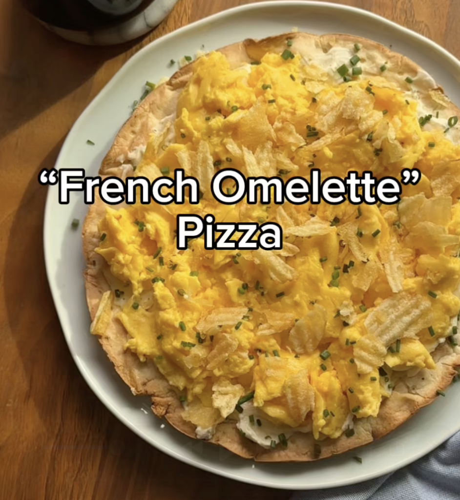 French Omelette Pizza